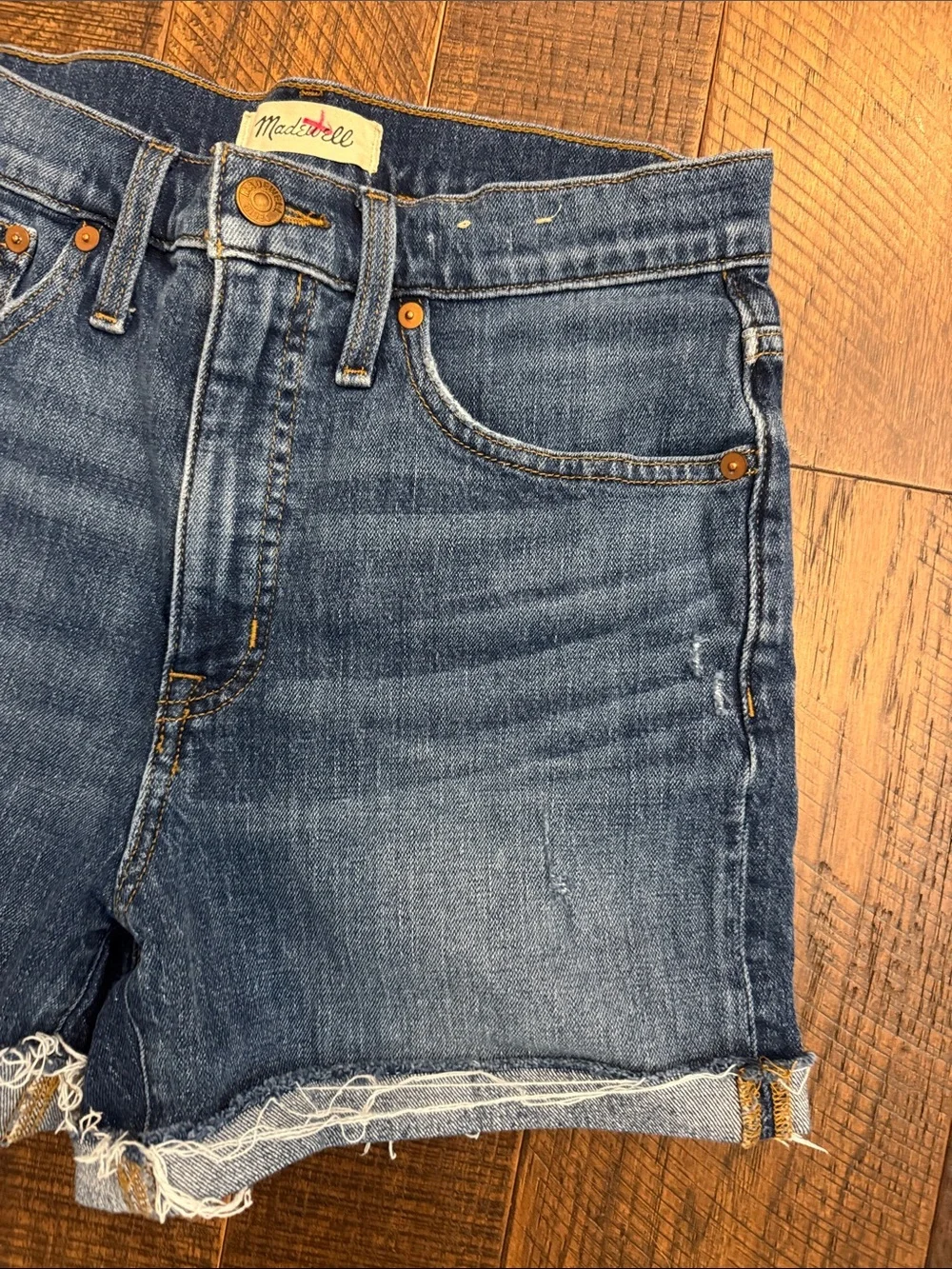 Madewell High Rise Denim Shorts